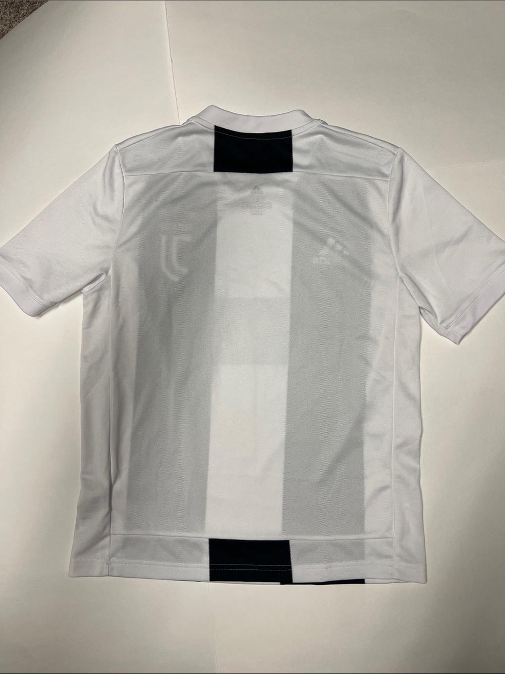 adidas Black & White Juventus Stripe Soccer Jersey - Picture 4 of 4